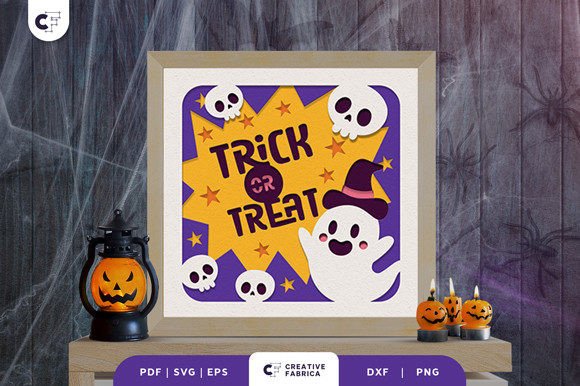 3D Cute Ghost Layered Papercut SVG – A Unique Halloween Craft Option
