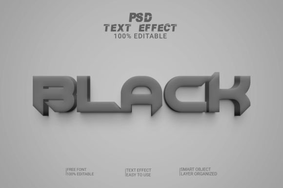 3D Editable Text Effect in PSD – Unleash Your Creativity