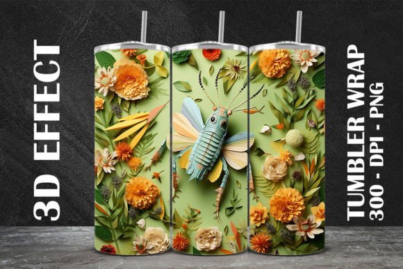 3D Grasshopper Tumbler Wrap 2: A Creative Tool for Modern Sublimation Printing