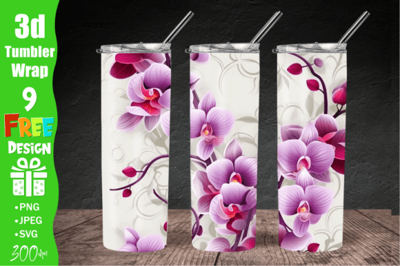 3D Orchid Flowers 20 Oz Skinny Tumbler – A Strategic Tool for Creative Branding and Marketing