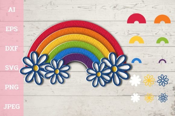 3D Pride Rainbow Art for Creative Projects