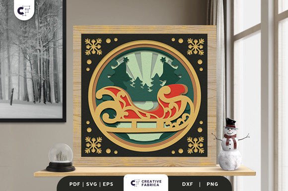 Bringing Holiday Cheer with the Santa Sleigh 3D Shadow Box Papercut: A Creative and Trending DIY Project