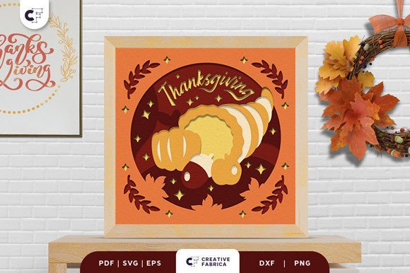 Cornucopia 3D Shadow Box: A Festive and Functional Craft for Every Occasion