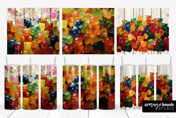 Gummy Bear 3D Tumbler Wrap Designs: A Playful Way to Personalize Your Summer Sips