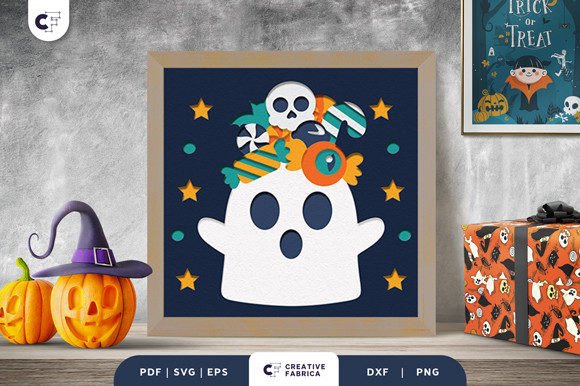 Halloween Candy Bag 3D Shadow Box – A Spooky and Creative Decor Solution