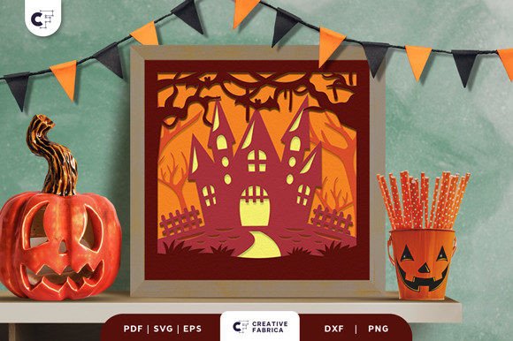 Haunted Mansion 3D Paper Cut SVG: A Trendsetting Halloween Decoration for Creators and Entrepreneurs