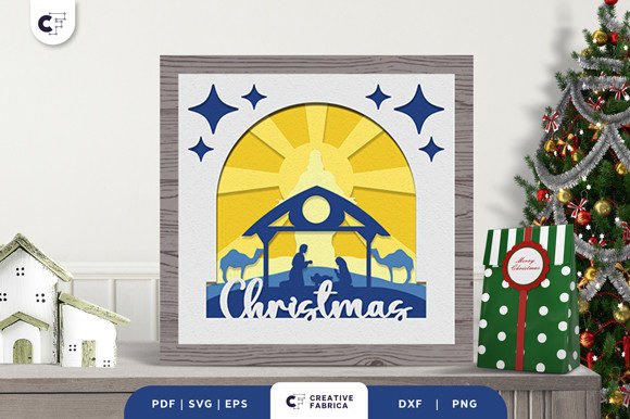 Nativity Scene 3D Layered Papercut – A Unique Way to Elevate Your Christmas Decor