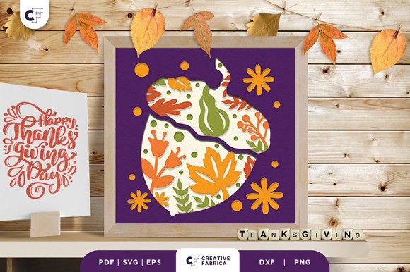 Thanksgiving Leaves 3D Paper Cut: Creative Seasonal Design